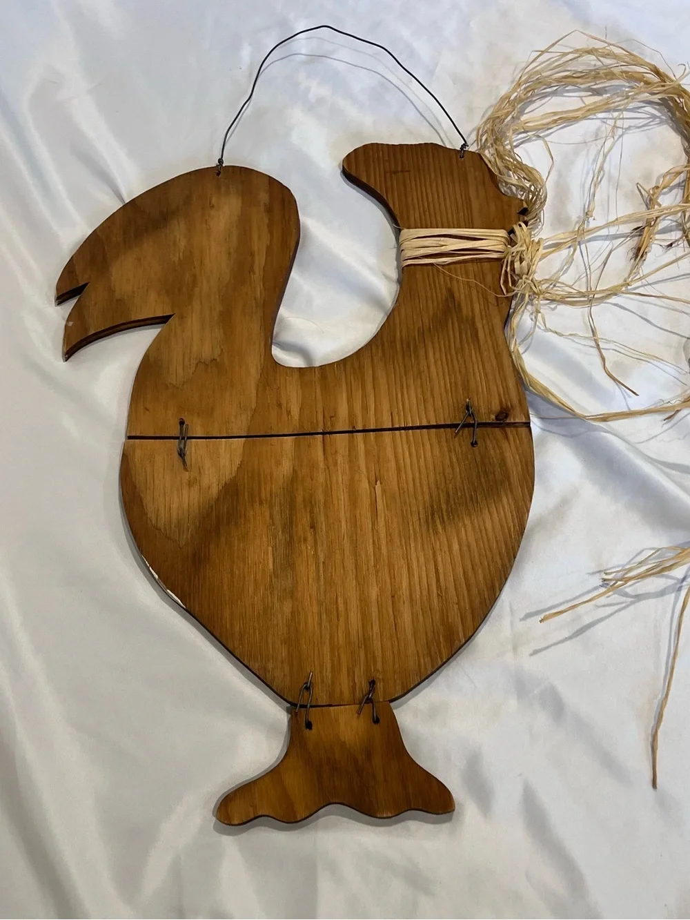 Vintage Rustic Wooden Rooster Wall Decor